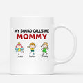 Personalized My Cute Little Squad Calls Me Mommy/Grandma Mug