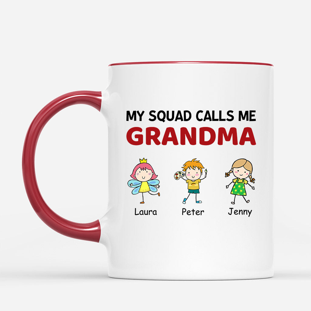 Personalized My Cute Little Squad Calls Me Mommy/Grandma Mug