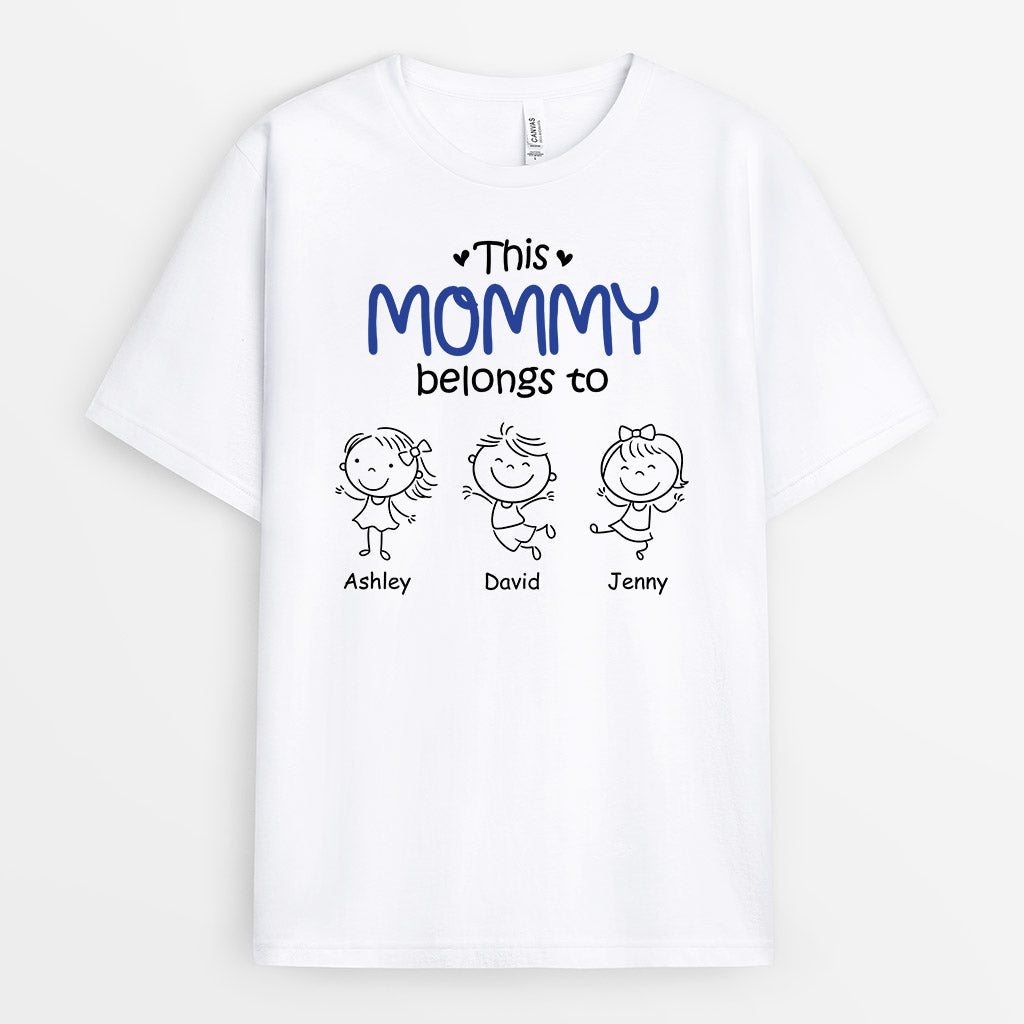 Personalized This Sweetest Mommy Grandma Belongs To T-shirt