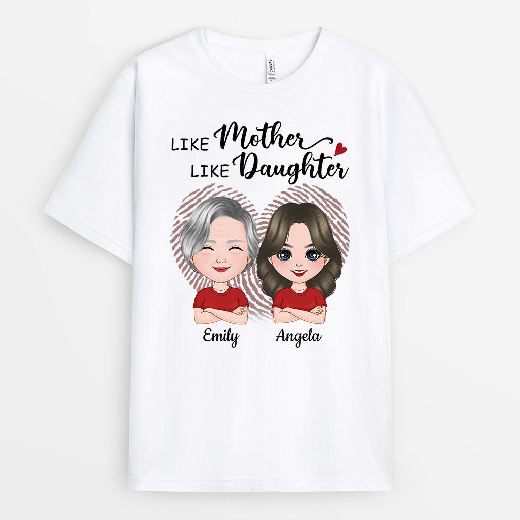 Personalized Like Mother Like Daughter/Son T-Shirt