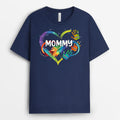 Personalized Mommy/Grandma Heart With Kids Hands T-shirt