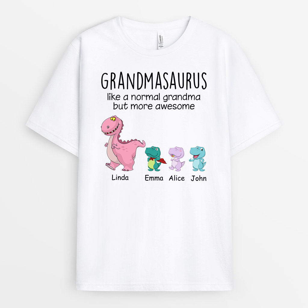 Personalized Normal But More Awesome Mommysaurus Grandmasaurus T-shirt
