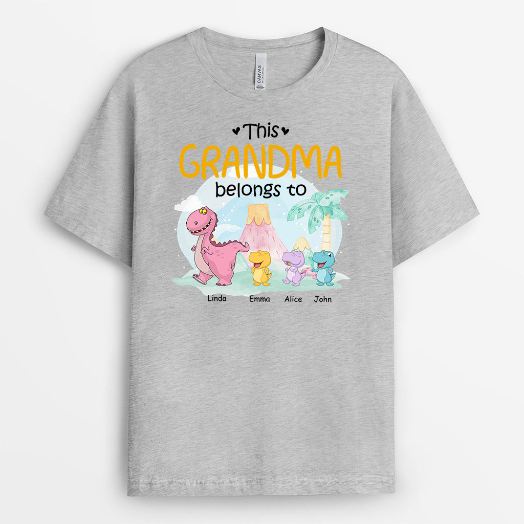 Personalized This Sweet Dinosaur Grandma/Mommy Belongs To T-shirt