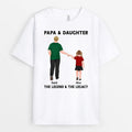 Personalized Papa With Daughter/Son The Legend And The Legacy T-shirt