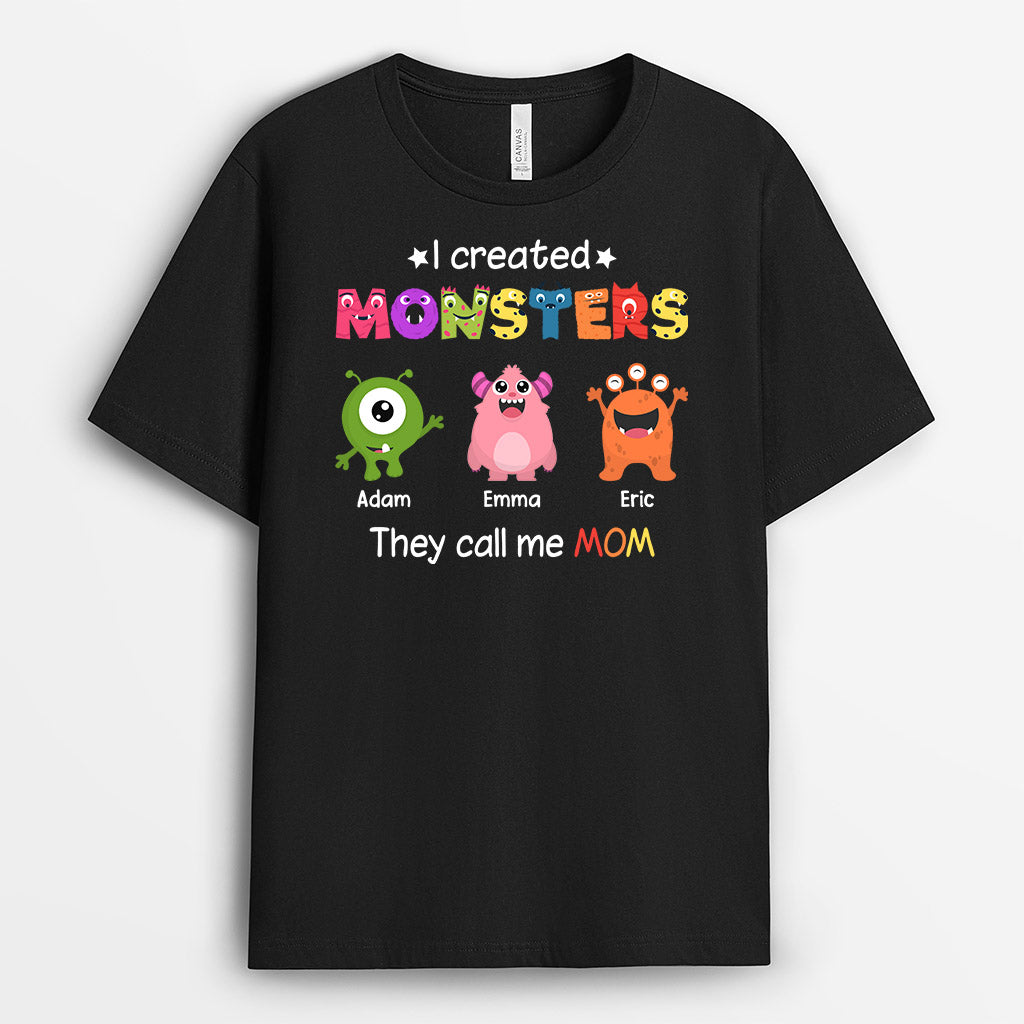 Personalized I Created Monsters That Call Me Mom/Grandma T-shirt
