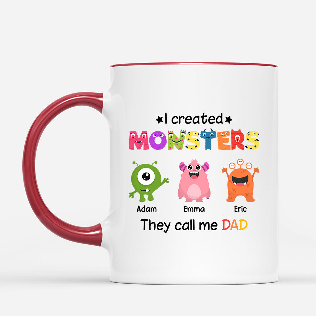 Personalized I Created These Very Cute Monsters They Call Me Dad/Grandpa Mug