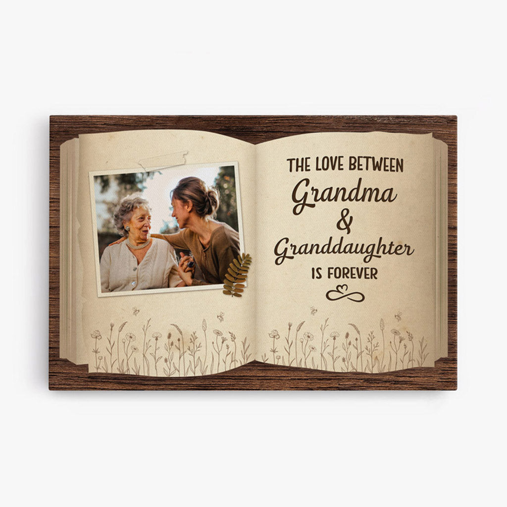 Personalized The Love Between Grandma/Mother And Kids Is Forever Canvas