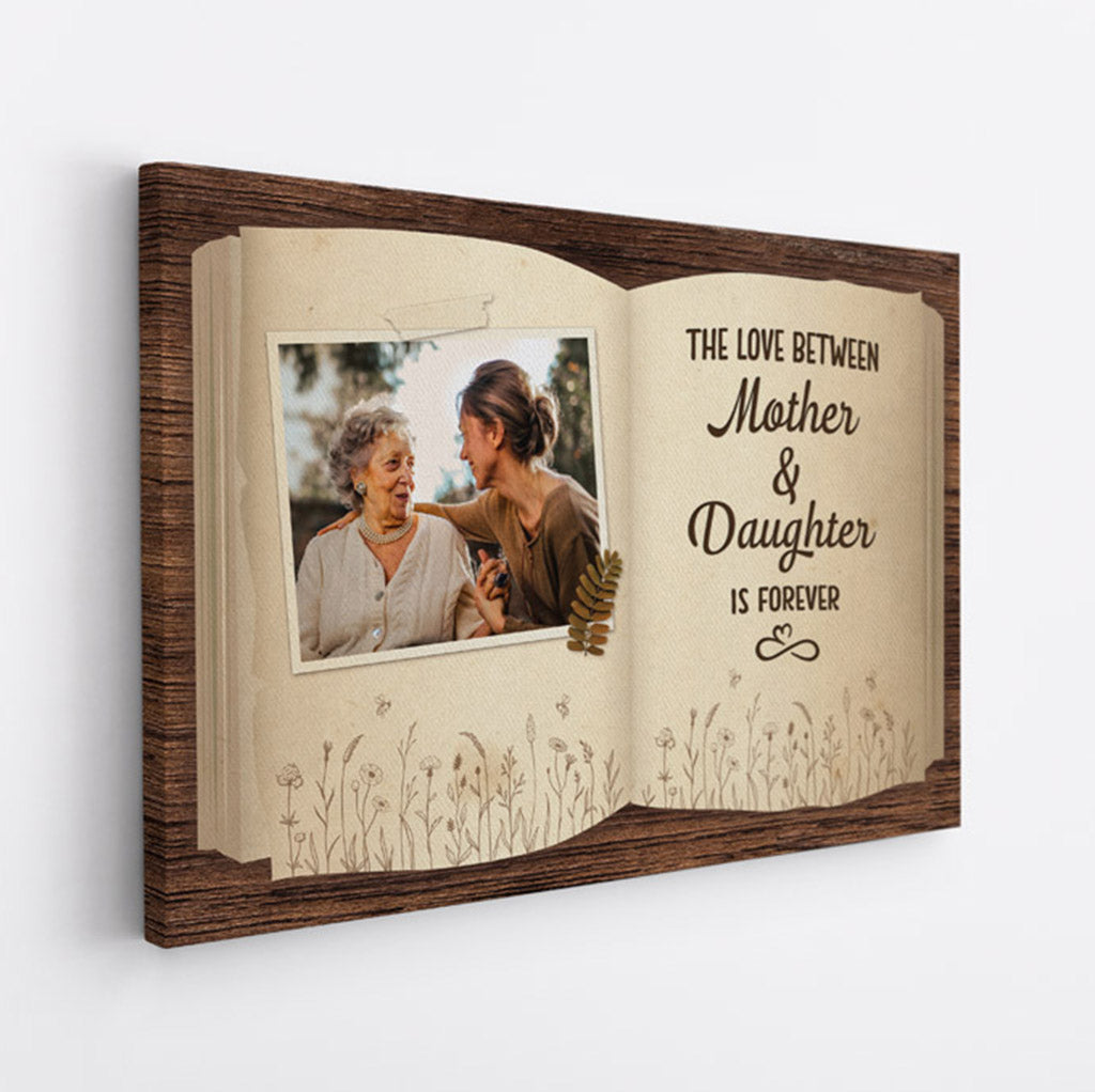 Personalized The Love Between Grandma/Mother And Kids Is Forever Canvas