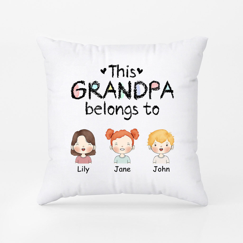 Personalized This Cool And Precious Daddy/Grandpa Belongs To Pillow