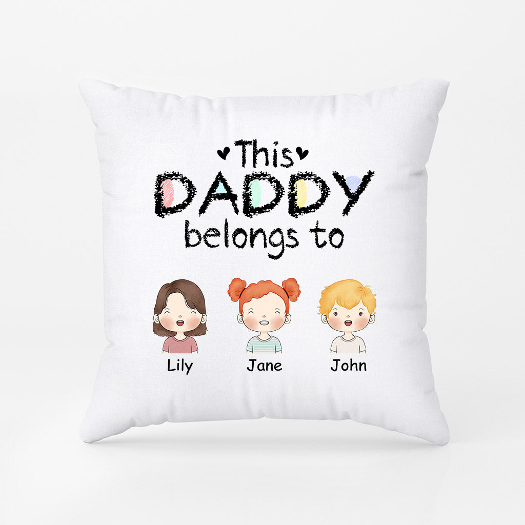 Personalized This Cool And Precious Daddy/Grandpa Belongs To Pillow