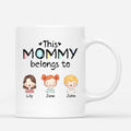 Personalized This Very Lovely Mommy/Grandma Belongs To Kids Mug