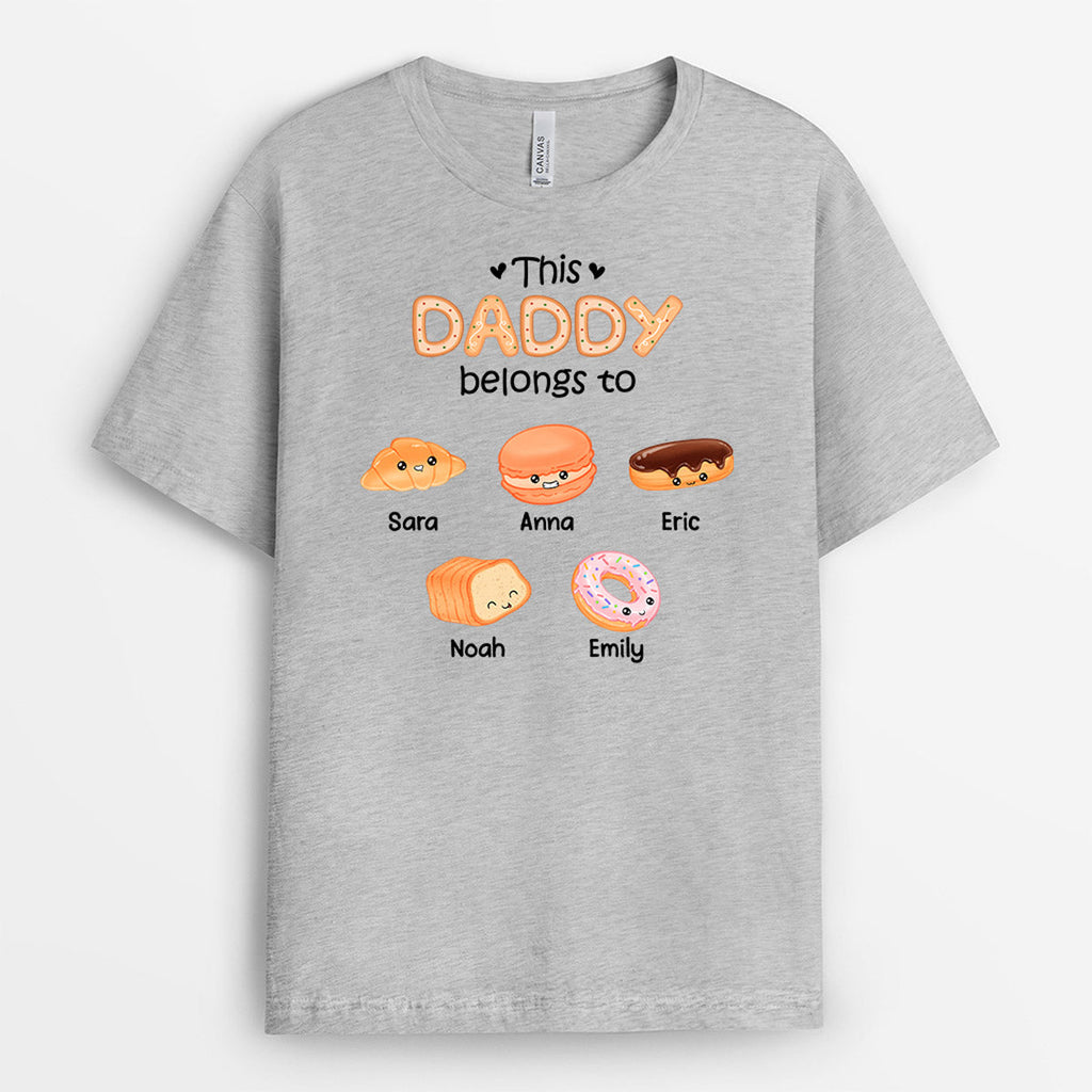 Personalized This Daddy/Grandpa Belongs To These Little Sweets T-shirt