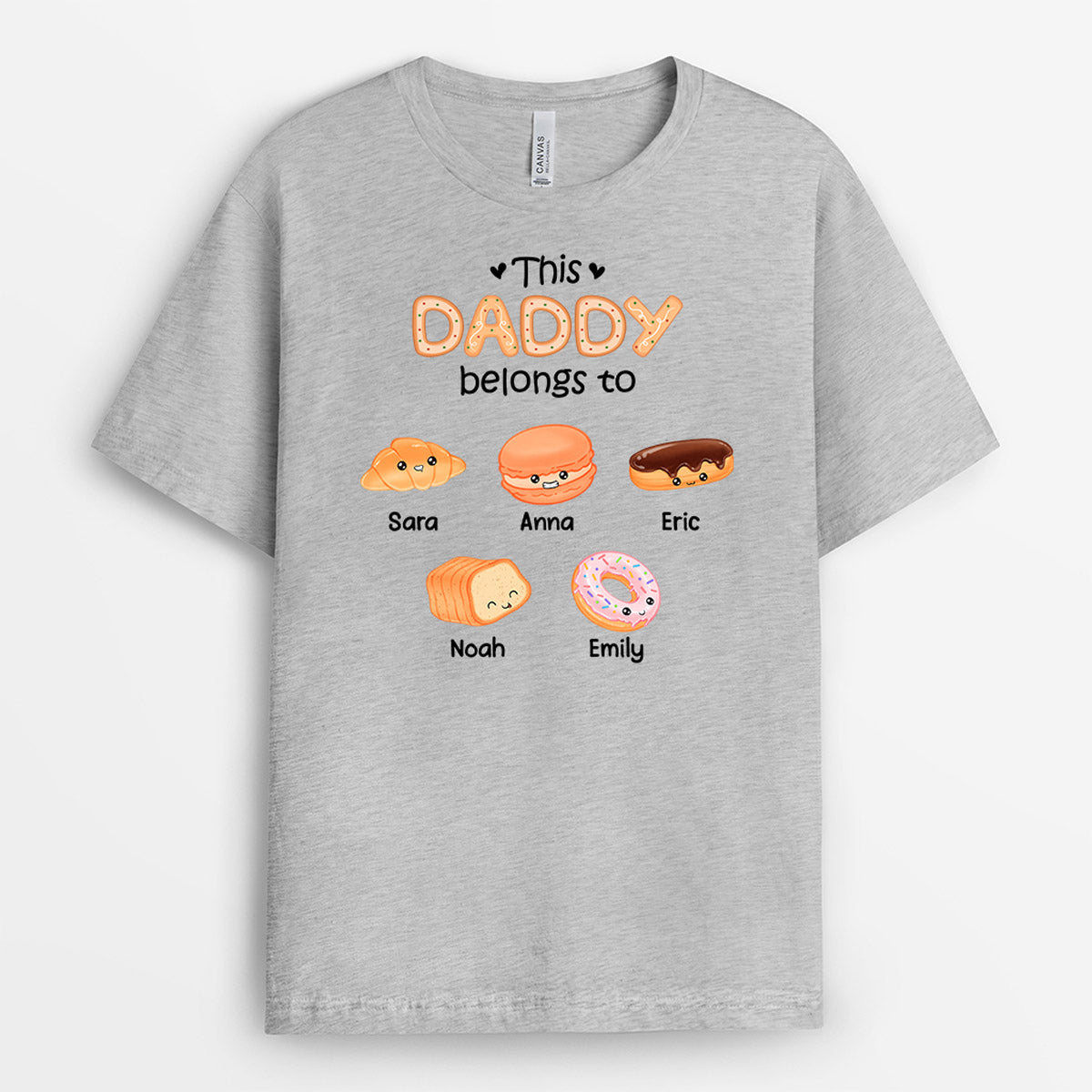 Personalized This Daddy/Grandpa Belongs To These Little Sweets T-shirt