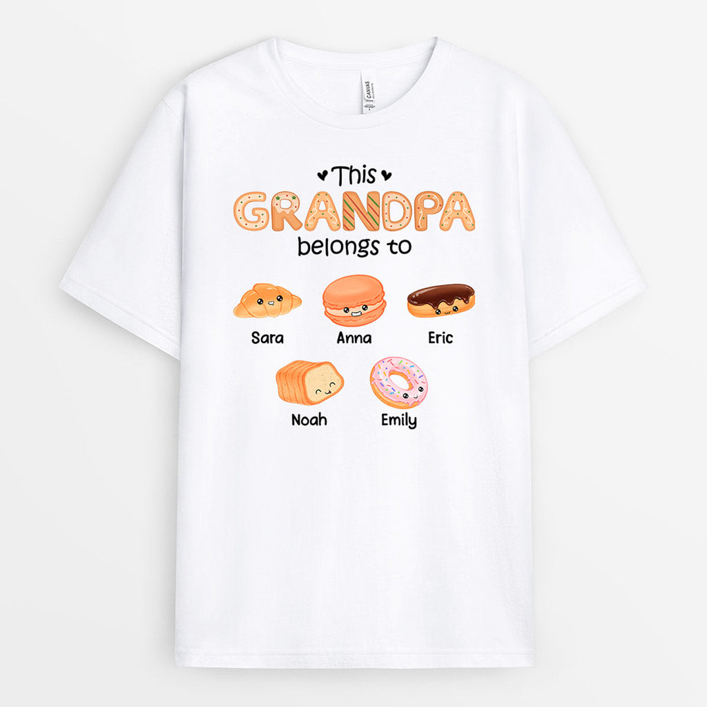 Personalized This Daddy/Grandpa Belongs To These Little Sweets T-shirt