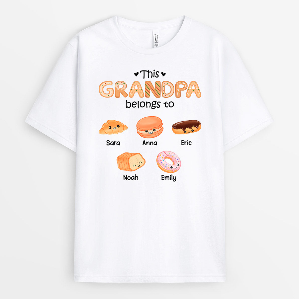 Personalized This Daddy/Grandpa Belongs To These Little Sweets T-shirt