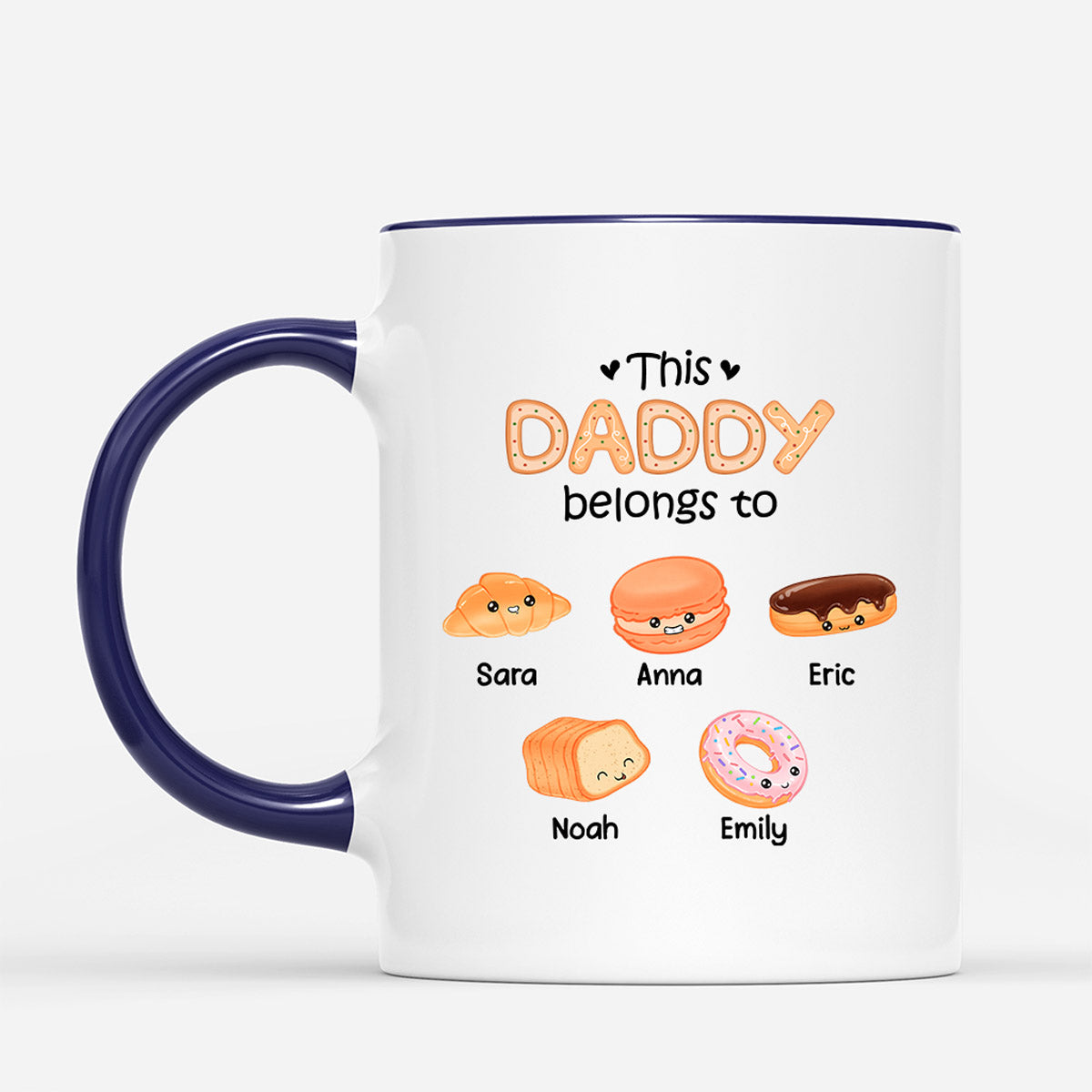 Personalized This Grandpa/Daddy Belongs to These Little Sweets Mug