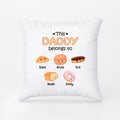 Personalized This Lovely Daddy/Grandpa Belongs To Little Sweets Pillow