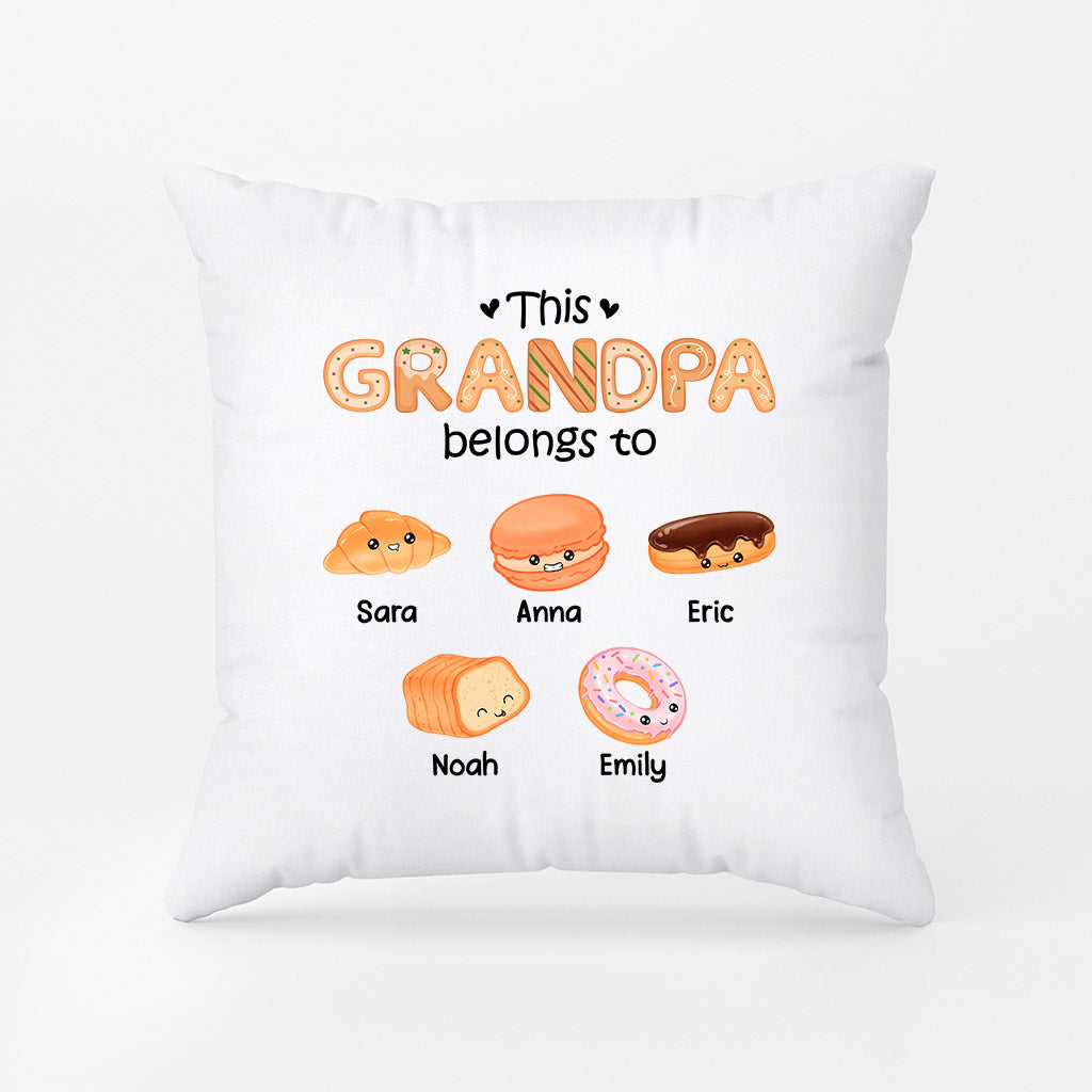 Personalized This Lovely Daddy/Grandpa Belongs To Little Sweets Pillow