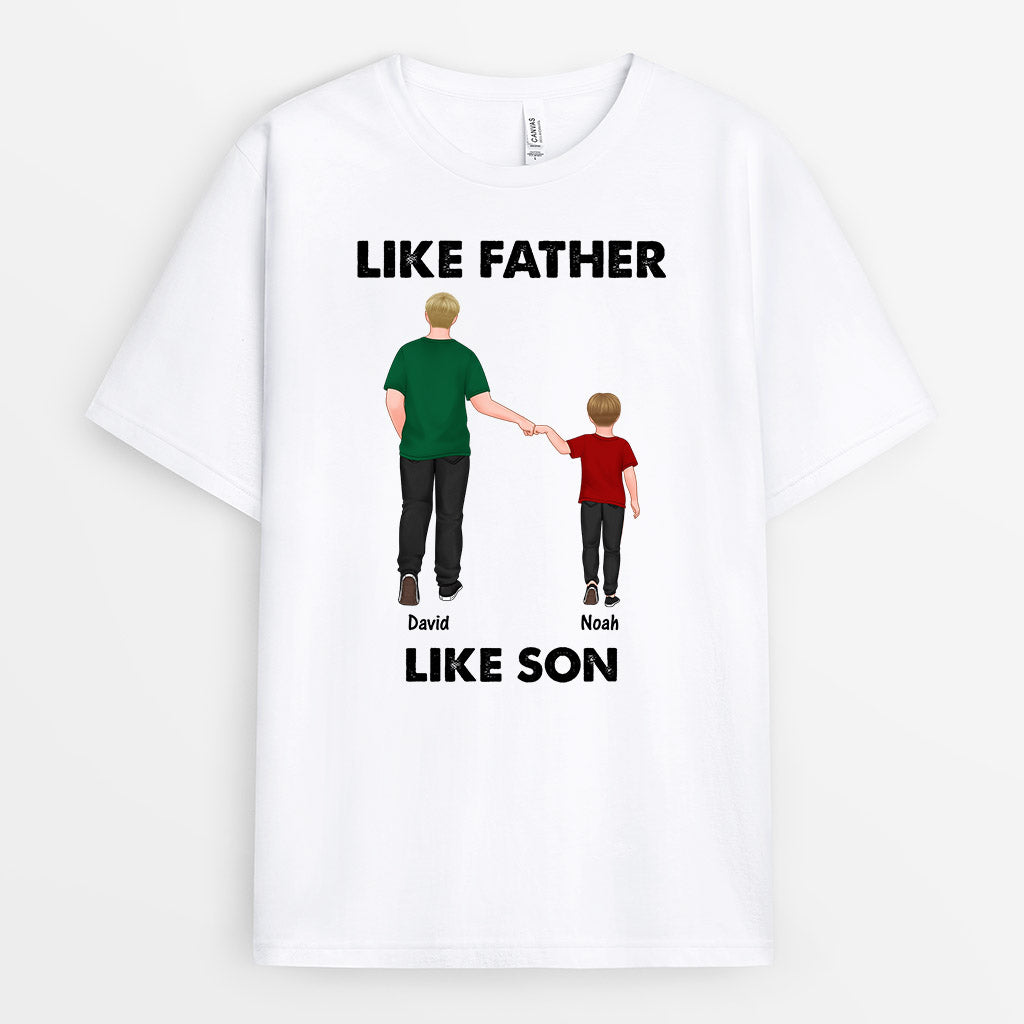Personalized Like Father Like Daughter/Son Hold Hands T-shirt