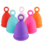 Menstrual cup, silicone, suitable for swimming during menstruation.