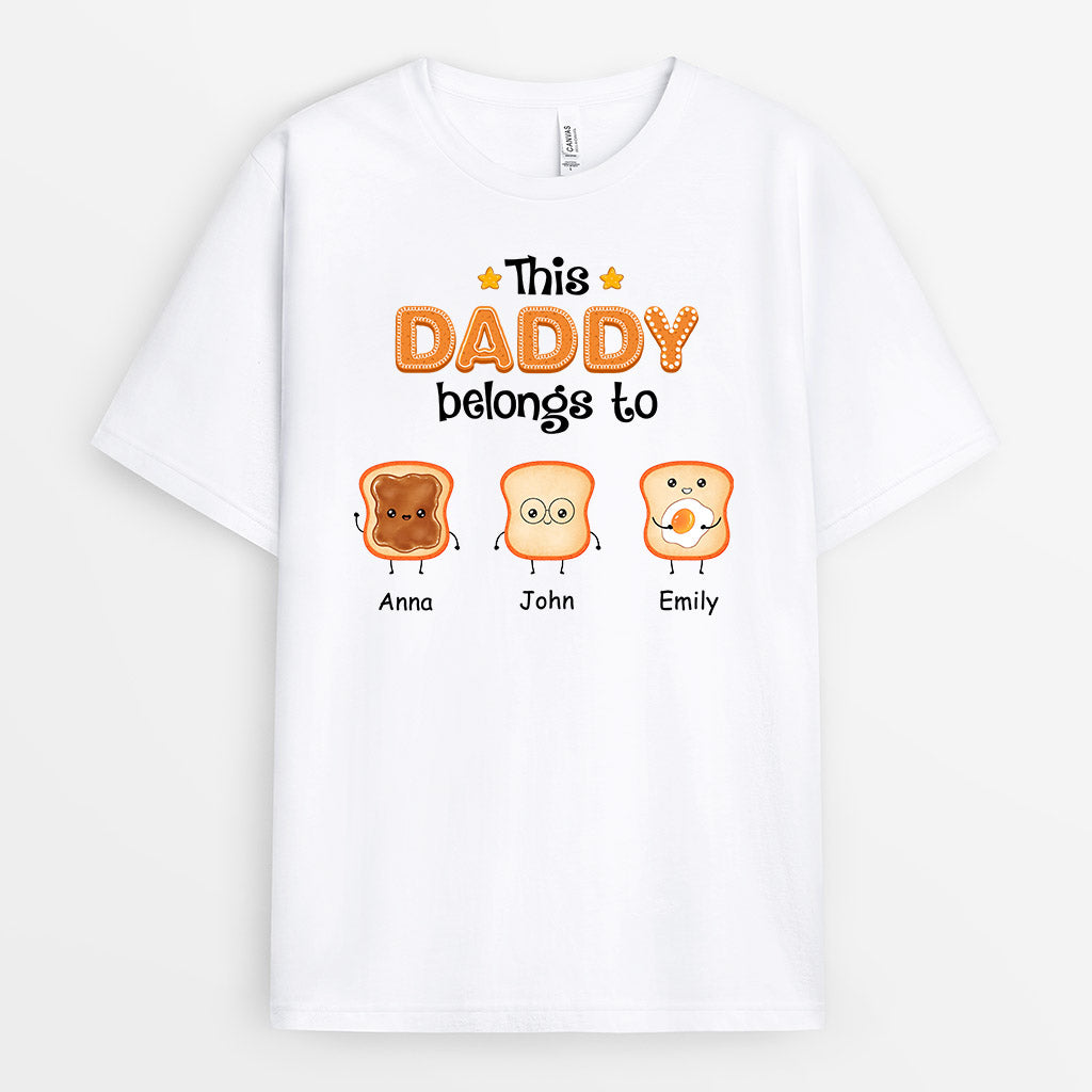 Personalized This Grandpa/Daddy Belongs To These Small Breads T-shirt