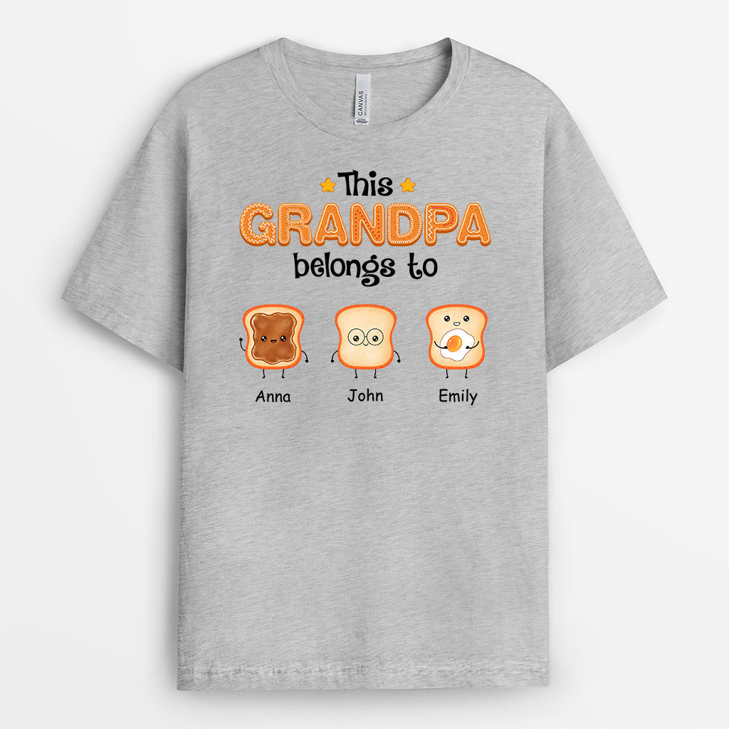 Personalized This Grandpa/Daddy Belongs To These Small Breads T-shirt