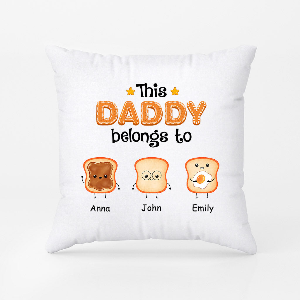 Personalized This Daddy/Grandpa Belongs To These Cute Breads Pillow