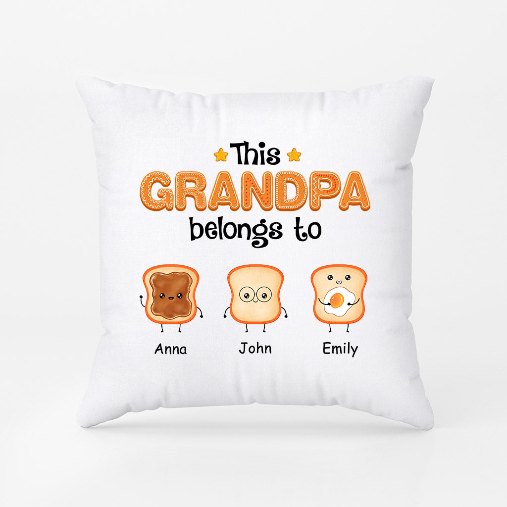 Personalized This Daddy/Grandpa Belongs To These Cute Breads Pillow