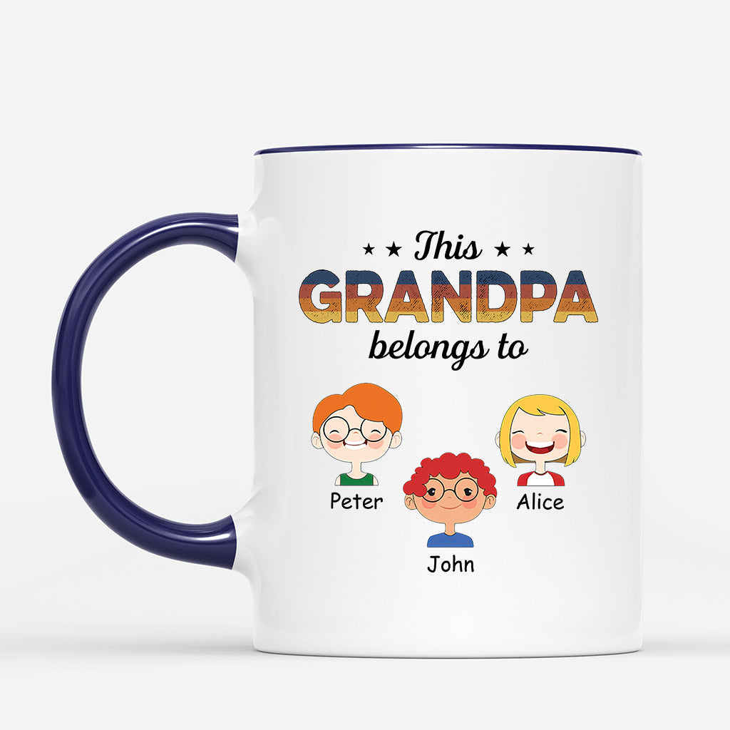 Personalized This Special Daddy/Grandpa Especially Belongs To Mug