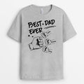 Personalized The Best Dad/Grandpa Ever With Fist Bump T-shirt