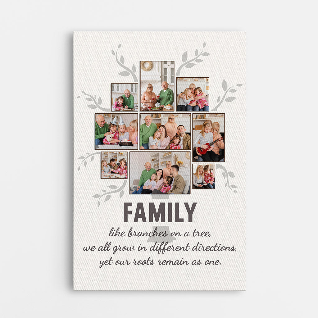 Family Like Branches In A Tree Canvas - Family Personalized Gifts