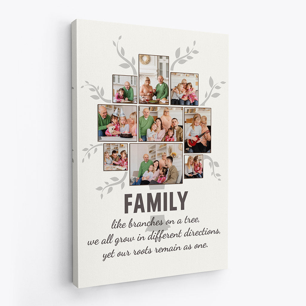 Family Like Branches In A Tree Canvas - Family Personalized Gifts