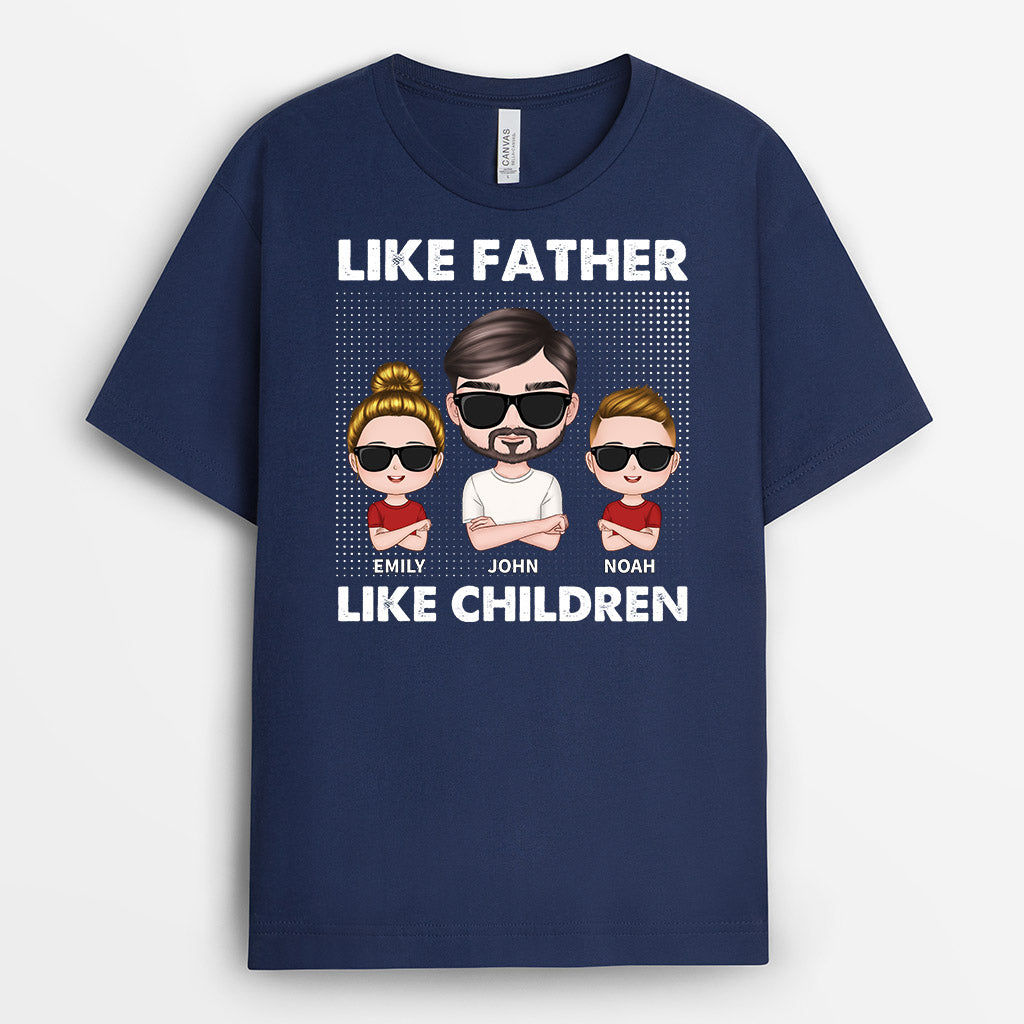 So Cool Like Father Like Daughter T-Shirt - Custom Gifts For Dad