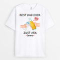 Best Dad/Grandpa Ever Let's Cheers T-shirt - Personalized Gift For Dad