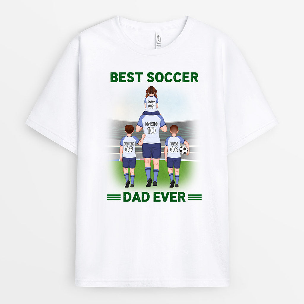 Best Soccer Dad Ever T-Shirt - Personalized Sport Gifts For Dad