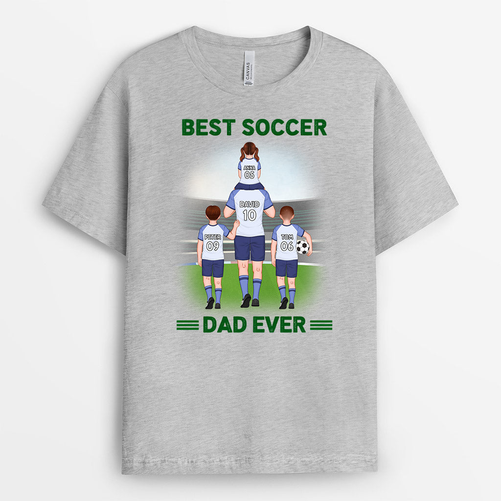 Best Soccer Dad Ever T-Shirt - Personalized Sport Gifts For Dad
