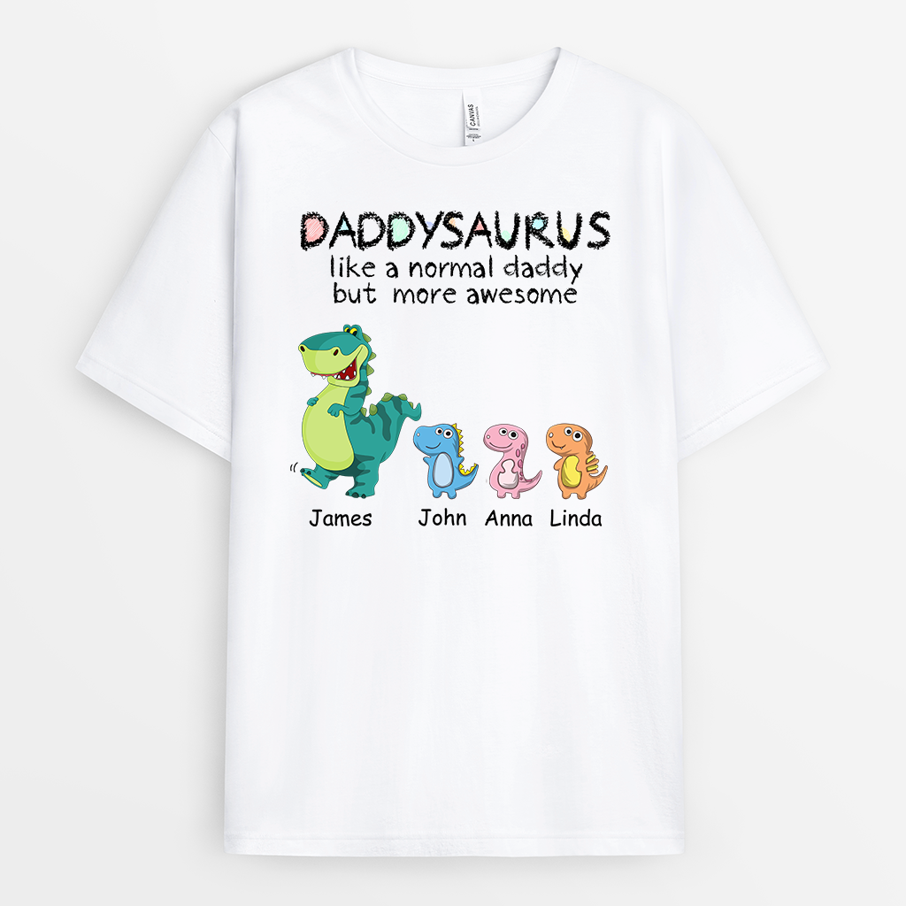 Personalized Daddysaurus/Grandpasaurus Normal Elderly But More Awesome T-shirt