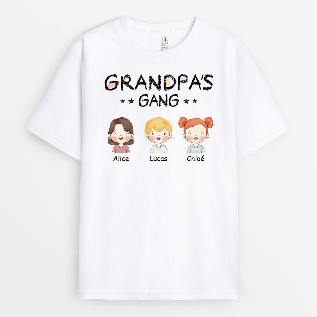 Personalized Daddy/Grandpa Special And Cute Gang T-Shirt