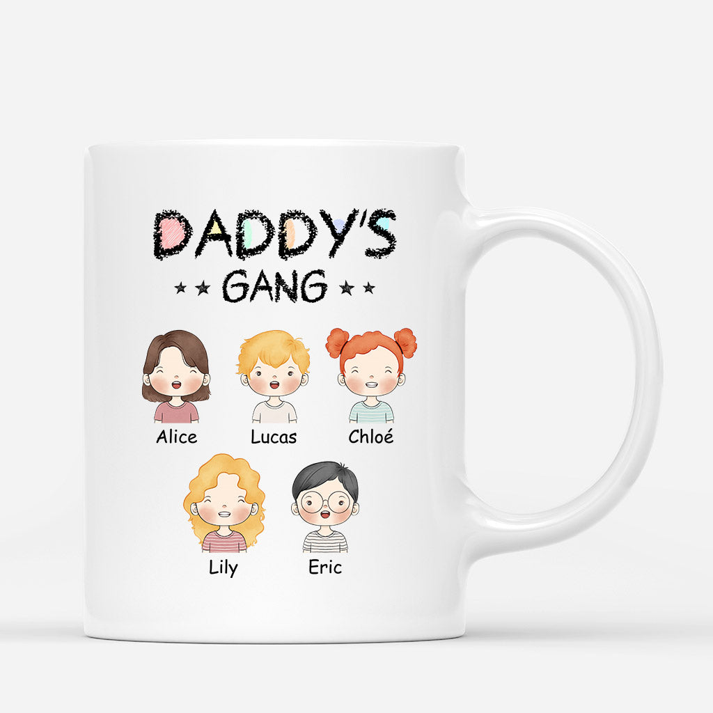 Personalized Daddy/Grandpa Cute And Lovely Gang Mug