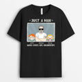 Personalized Just A Man Who Love His Lovely Grandkids/Kids