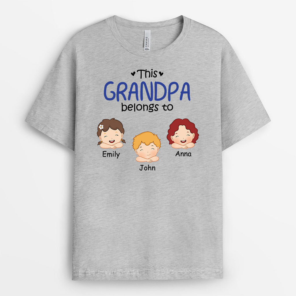 This Daddy/Grandpa Belongs To These Little Kids - Custom Presents For Dad
