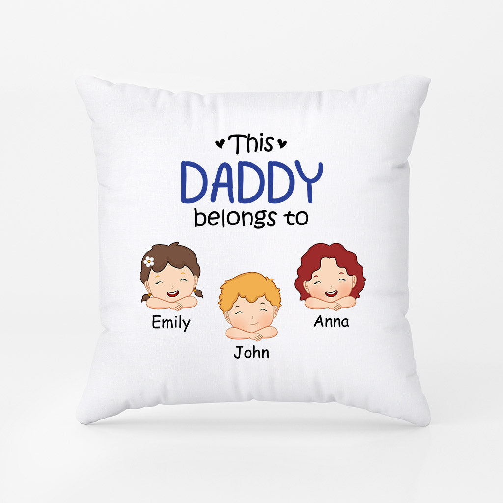 Personalized This Thoughtful Daddy/Grandpa Belongs To Pillow