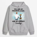 My Favorite Hello And My Hardest Goodbye Hoodie - Memorial Gifts Personalized for Dog Dad