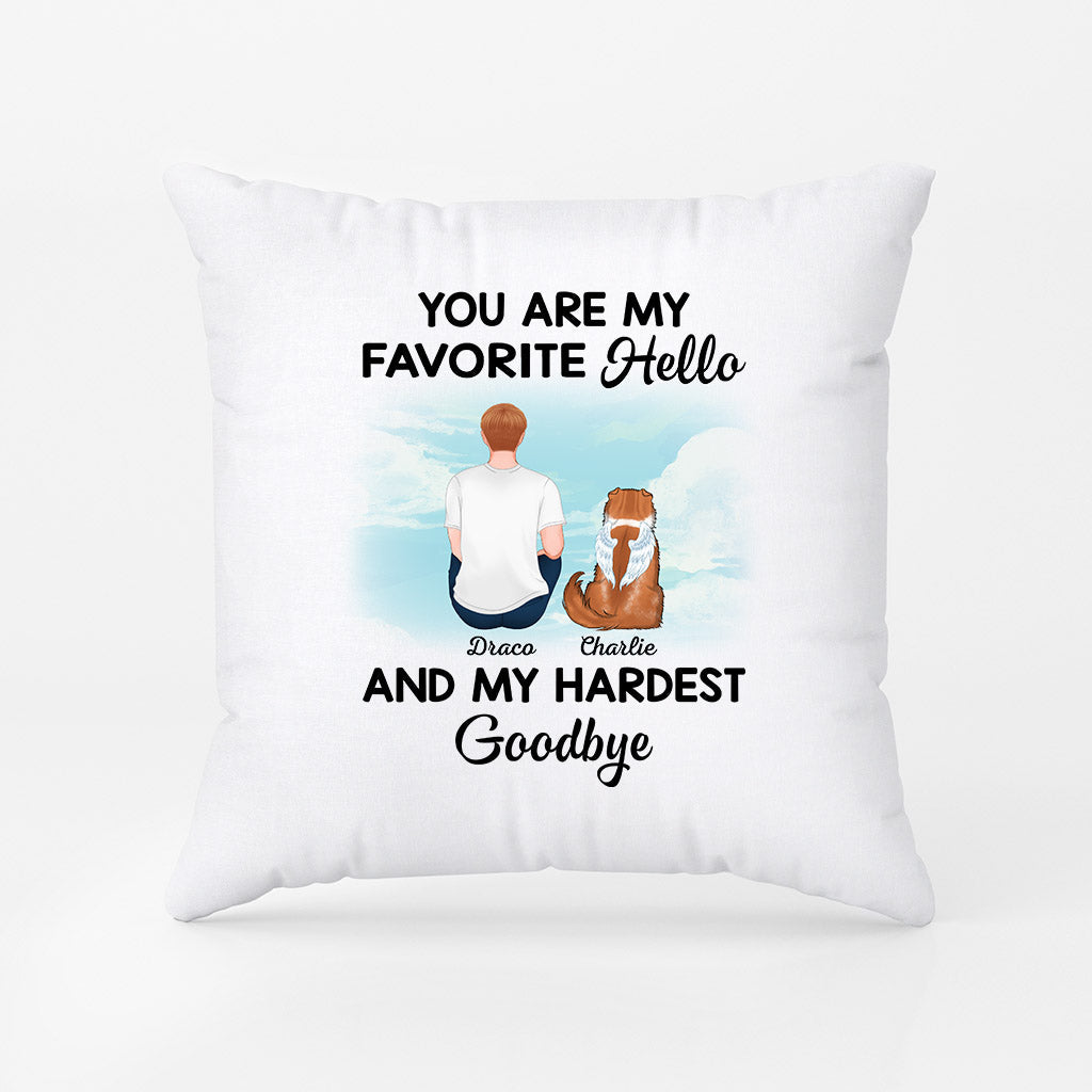 Personalized You Are My Hardest Goodbye Pillow