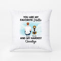 You Are My Favorite Hello And My Hardest Goodbye Pillow - Memorial Gifts for Loss Of Dog for Dog Dad