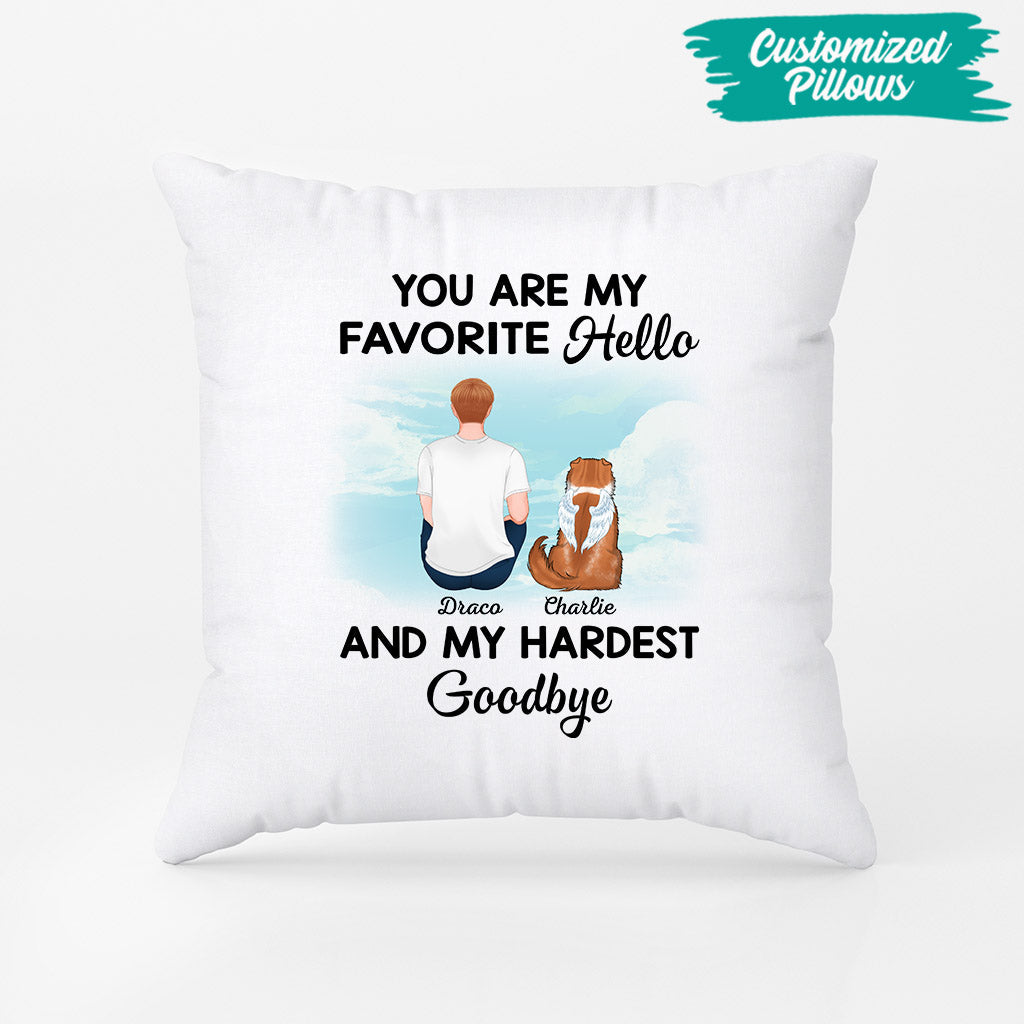 Personalized You Are My Hardest Goodbye Pillow