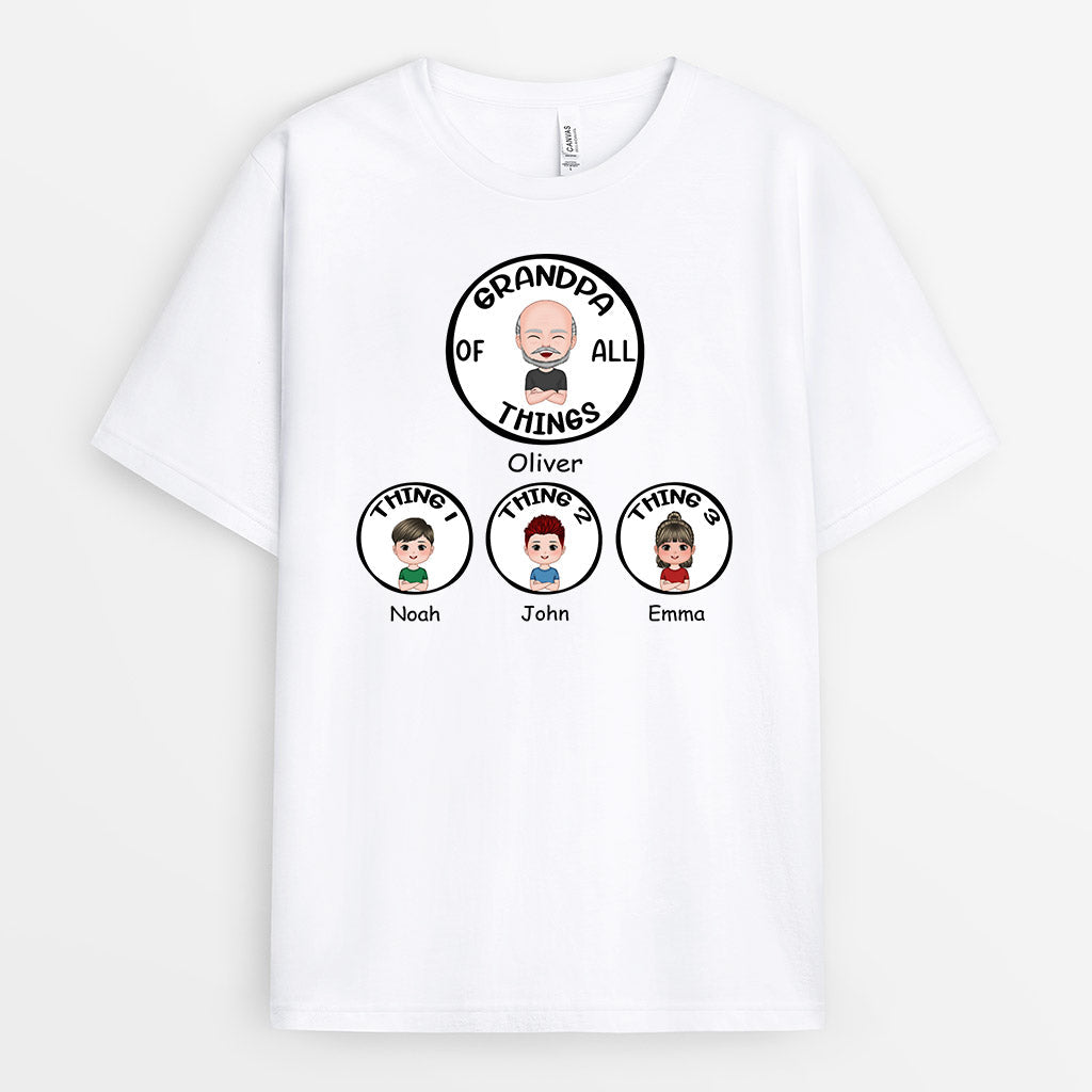 Personalized Daddy/Grandpa Of All Speciall Things T-shirt