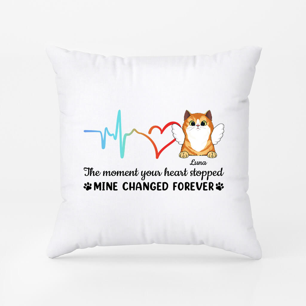 Personalized Your Little Heart Stopped Mine Changed Forever Pillow