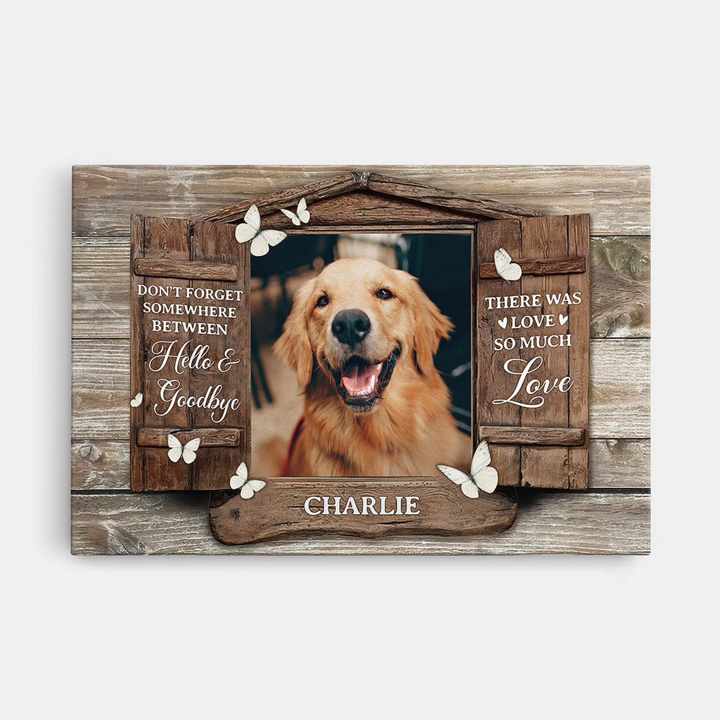 There Was So Much Love Canvas - Memorial Gifts - Personalized Dog Presents For Humans