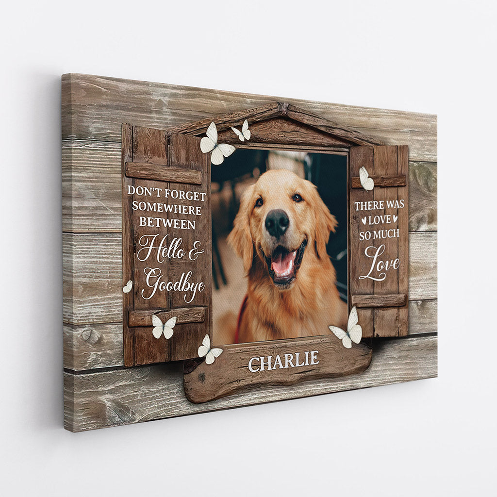 There Was So Much Love Canvas - Memorial Gifts - Personalized Dog Presents For Humans
